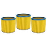 Vhbw 3x filtre pliss� compatible avec parkside pnts 30 / 8 e, pnts 1300(a1), pnts 1300 aspirateur - bleu ...