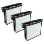 Vhbw 3x filtre pliss� plat f8 compatible avec spit ac1630p, ac1625, ac1600, ac1630pm aspirateur sec / ...