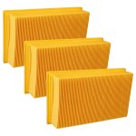 Vhbw 3x filtre pliss plat compatible avec krcher nt 361 eco / te / m, nt 35 / 1 tact / te / m aspirateur ...