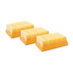 Vhbw lot de 3x filtres pliss� plat compatible avec k�rcher wd 4 s v - 20 / 5 / 22, wd 4 v - 20 / 5 / ...