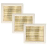 Vhbw 3x filtre pliss� plat remplacement pour worx wa6078 pour aspirateur