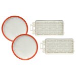 Vhbw lot de 4 filtres compatible avec dirt devil black label mc1 m3250 - 6, mc1 m3250 - 7 aspirateur ...