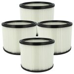 Vhbw 4x cartouche filtrante compatible avec nilfisk aero 21 - 01 pc, 21 - 01 pc inox, 21 - 21 pc, 20 ...