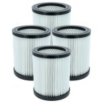 Vhbw 4x cartouche filtrante compatible avec parkside (lidl) pwd 25 a1 aspirateur - filtre pour particules ...