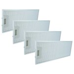 Vhbw 4x filtre anti - graisse compatible avec siemens li23031, li23031 / 01, li23031 / 02, li23030ti ...