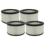 Vhbw 4x filtre compatible avec aspiracenere nrj802 18l / 80860 1200w aspirateur de cendres - filtre hepa ...
