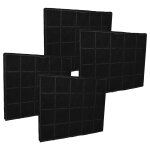Vhbw 4x filtres � charbon actif compatible avec airforce ambiente 881011, 881012, 5576301 hotte aspirante ...