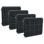 Vhbw 4x filtres � charbon actif compatible avec airforce black pearl f89a 90 xbk tsl3 881905, f89a 90 ...