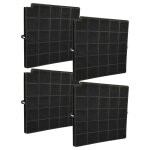 Vhbw 4x filtres � charbon actif compatible avec airforce f201, f205 a 90 tse, f176 bk sl castel 875200, ...