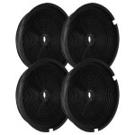 Vhbw 4x filtres  charbon actif compatible avec airlux hc41e, hc41a hotte aspirante - 19 cm
