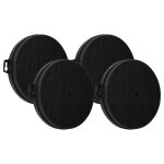 Vhbw 4x filtres  charbon actif compatible avec airlux ht06, hi10a, hi03, hi02, hi01, hg46h, hg24c, hg23, ...
