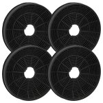 Vhbw 4x filtres  charbon actif compatible avec beko 7702389219, 7702389202, 8848773200, 7702386708, ...