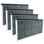 Vhbw 4x filtres � charbon actif compatible avec bosch dfs067a51c, dfs097a51, dfs067a51, dfs067a51b hotte ...