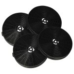 Vhbw 4x filtres  charbon actif compatible avec cata art28376, art28411 hotte aspirante - 17, 5 cm