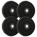 Vhbw 4x filtres � charbon actif compatible avec de dietrich hw6624f12 - eco e233, hw4655e1 - eco e233, ...