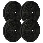 Vhbw 4x filtres � charbon actif compatible avec elica isola salina 208117304401 hotte aspirante - 20 ...