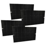 Vhbw 4x filtres � charbon actif compatible avec faure 2001m, pdt612, pdt614 pdt912, 2001, efs, idt90602, ...