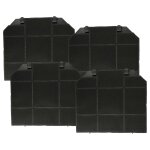 Vhbw 4x filtres  charbon actif compatible avec franke kubus fku 808 tc xs, kubus fku 608 tc xs hotte ...