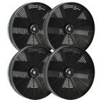 Vhbw 4x filtres  charbon actif compatible avec gorenje dhl565 - azd 1925, dhu60 - azd 1925 hotte aspirante ...