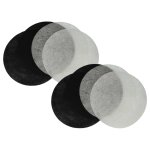 Vhbw 4x filtre � charbon actif, 4x filtre � graisses remplacement pour moulinex ad - 5 pour friteuse ...