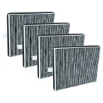 Vhbw 4x filtres  charbon actif compatible avec miele 2580, da25xx, 2450 hotte aspirante