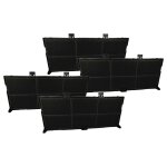 Vhbw 4x filtres � charbon actif compatible avec neff d49pu54x0b / 05, d49pu54x0b / 04, d49pu54x0b / 03, ...