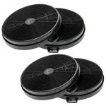 Vhbw 4x filtres � charbon actif compatible avec neff d66 b20 n0, d66 b20 n0gb, d66 b20 s0gb, d66b20n0, ...