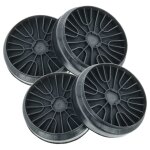 Vhbw 4x filtres  charbon actif remplacement pour bosch dhz5276 pour hotte aspirante - 19 cm