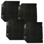 Vhbw 4x filtres � charbon actif remplacement pour faber model eff72 pour hotte aspirante - 26, 5 x 23, ...