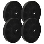 Vhbw 4x filtres � charbon actif remplacement pour gorenje 185358 pour hotte aspirante - 19 cm