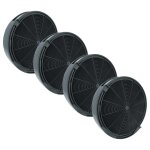 Vhbw 4x filtres � charbon actif remplacement pour indesit c00090697, c00136197, c00050989, c00383473, ...