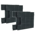 Vhbw 4x filtres � charbon actif compatible avec teka fw k 225 hotte aspirante