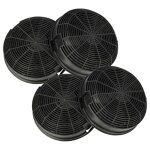 Vhbw 4x filtres � charbon actif compatible avec whirlpool 6841569, akr 754, akr 755, akr 685, akr 020, ...