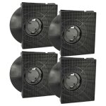 Vhbw 4x filtres  charbon actif compatible avec whirlpool akr 769, akr 770, akr 771, akr 695, akr 800 ...