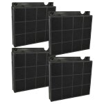 Vhbw 4x filtres  charbon actif compatible avec whirlpool akr965, akr951ix / 1, akr966 / ix, akr966, ...