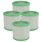 Vhbw 4x filtre pliss� compatible avec parkside pask 18 / 8 c, pask 18 / 9 c, pask 18 / 7 c aspirateur ...