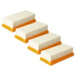 Vhbw 4x filtre pliss� plat compatible avec milwaukee as 30 mac, as 42 mac aspirateur - filtre de refroidisseme ...