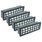 Vhbw 4x filtre remplacement pour bosch 632555, 00794784 pour aspirateur - filtre hepa noir / blanc