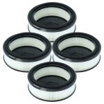 Vhbw 4x filtre remplacement pour nilfisk 128389458 pour aspirateur - filtre hepa noir