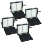 Vhbw 4x filtre compatible avec shark detect pro iw3111c, iw3120, iw3120c aspirateur - filtre combin� ...