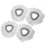Vhbw 4x serpill�res compatible avec vileda easy wring & clean, turbo easy wring balai nettoyant - t�te ...