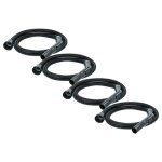 Vhbw 4x tuyau flexible compatible avec nilfisk viper lsu 135, lsu155p, dsu8, lsu155, dsu15, dsu10, dsu12 ...