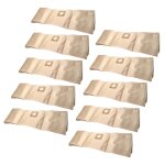 Vhbw 50x sacs compatible avec bosch advancedvac 20 aspirateur - papier, 85, 4cm x 27cm, couleur sable ...