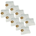 Vhbw 50x sacs compatible avec fam aqua jumbo aspirateur - 43cm x 41cm blanc