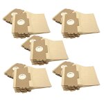 Vhbw 50x sacs compatible avec progress pa 7 aspirateur - papier, 12 / 15, 27cm x 27cm, couleur sable