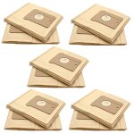 Vhbw 50x sacs compatible avec singer supertronic 5 aspirateur - papier, 22, 25cm x 20, 5cm, couleur sable ...