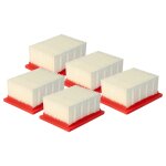 Vhbw 5x filtre compatible avec metabo isa 18 ltx aspirateur, outil d'aspiration - filtre hepa contre ...