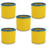 Vhbw 5x filtre pliss� compatible avec parkside pnts 30 / 8 e, pnts 1300(a1), pnts 1300 aspirateur - bleu ...