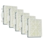 Vhbw 5x filtre remplacement pour tornado k28892860 pour aspirateur - filtre hepa noir / blanc