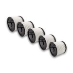 Vhbw 5x filtre rond pour aspirateur rowenta collecto rb 57, rb 60, rb 61, rb 70, rb 700, rb 720, rb 800, ...